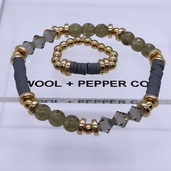 NWT Wool + Pepper Co. Swarovski Matching Set - Picture 3 of 5